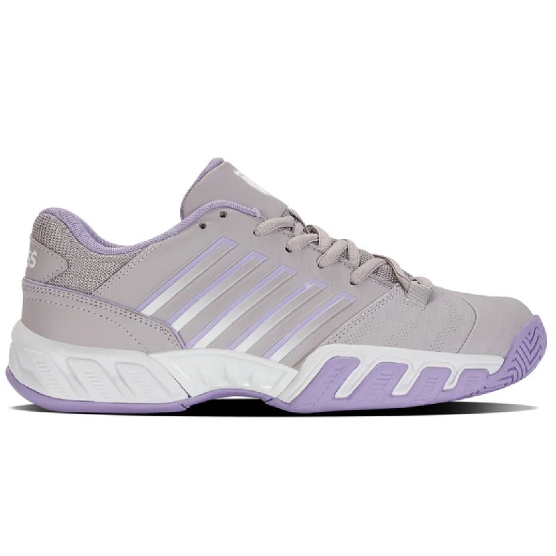 Women's tennis shoes with a soft - touch interiorK Swiss Big Shot Light 4 Women Tennis Shoes - Raindrops/White/Purple Rose