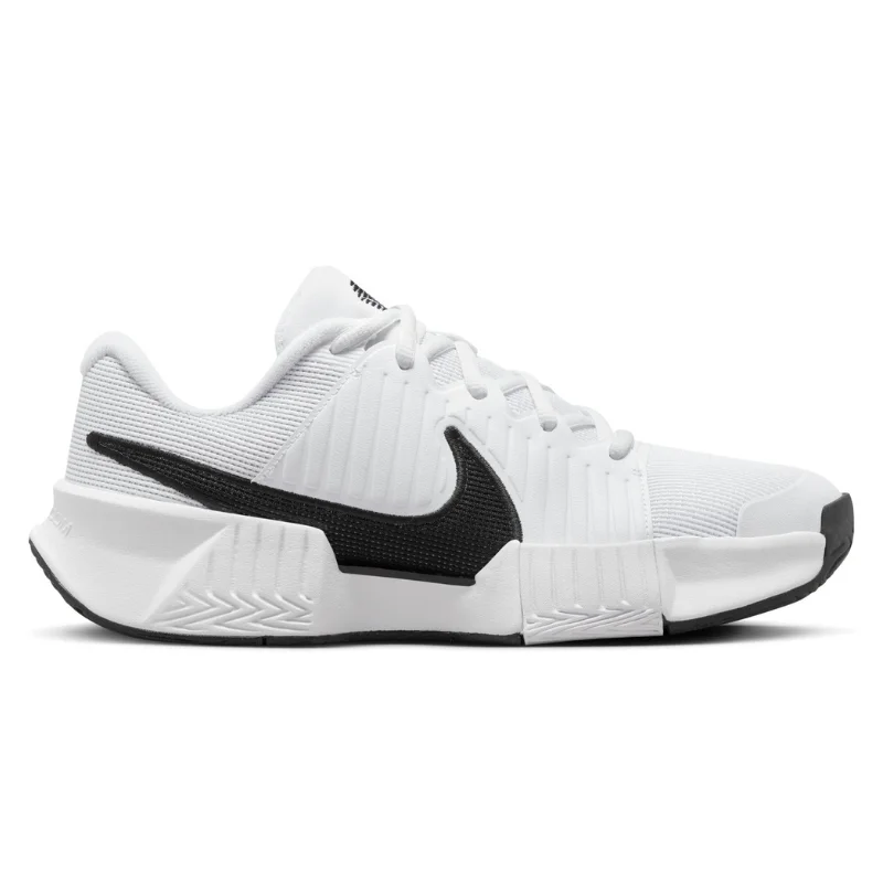 Women's tennis shoes with a built - in arch supportNike GP Challenge Pro Women Hard Court Tennis Shoes - White/Black-White