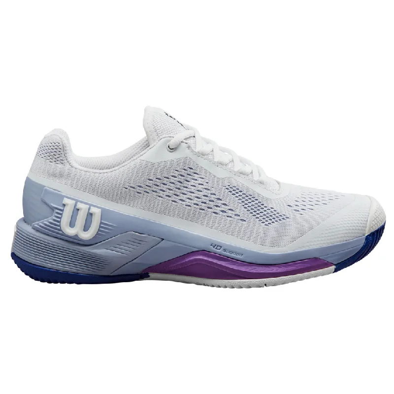 Women's tennis shoes for tennis tournamentsWilson Rush Pro  4.0 Womens Tennis Shoes -  White/Eventid Blue