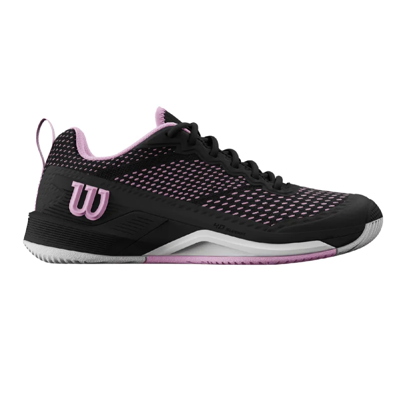 Women's tennis shoes for professional tennis playersWilson Rush Pro 4.5 Women Tennis Shoes - Black/Black/Pirouette