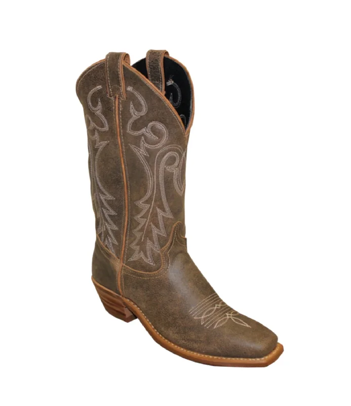 women's cowboy boots for everyday wearAbilene Boots Womens 12in Soft Western Brown Cowhide Cowboy Boots