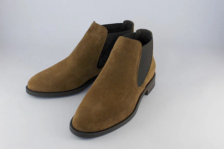 women's chelsea ankle boots'Alpe Parker' Suede Tan Shoe Boot