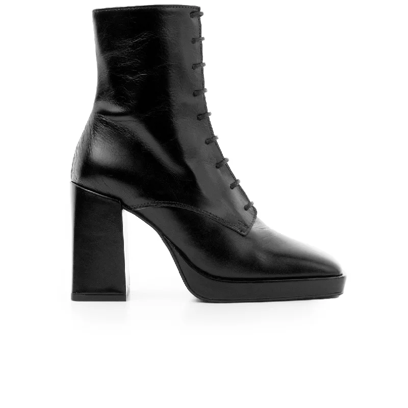 women's ankle boots with studsAmboise Black Leather