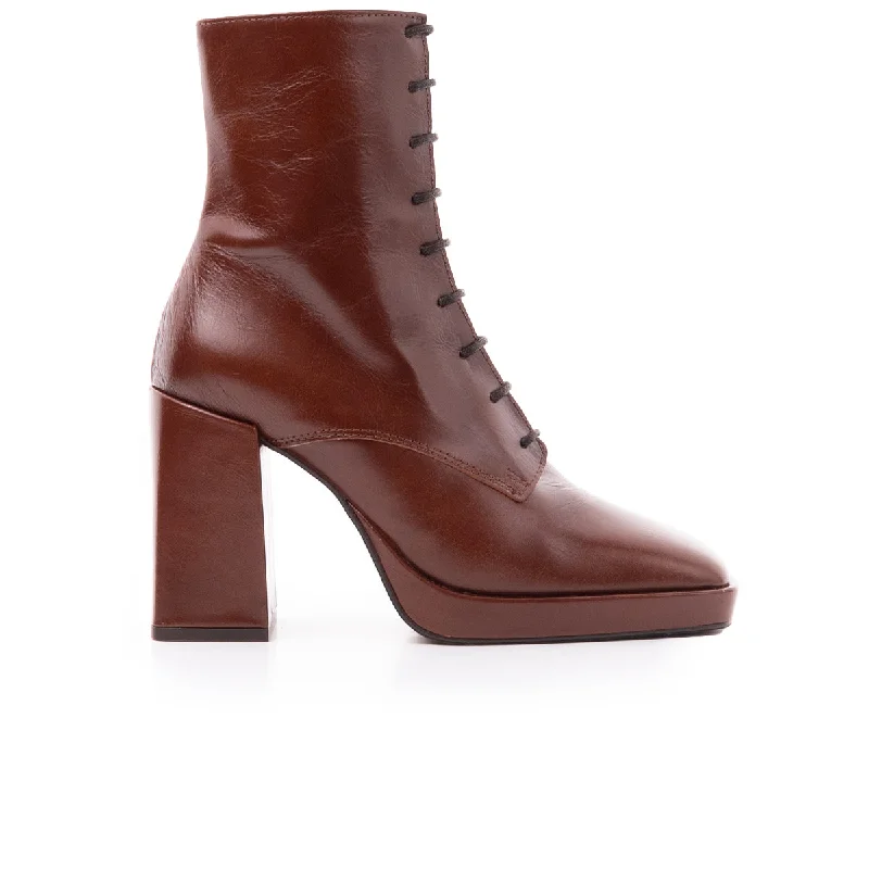 women's ankle boots with bucklesAmboise Chestnut Leather