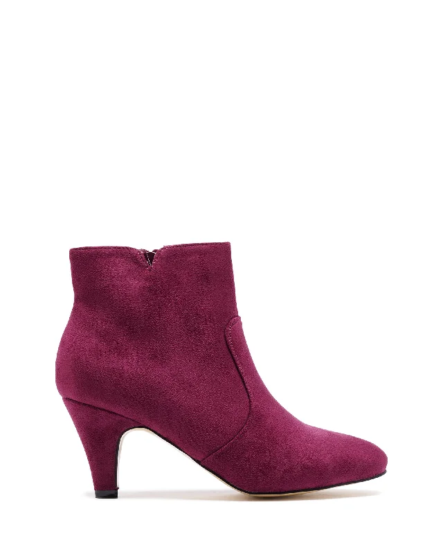 women's ankle boots with embroideryCourt Ankle Boot Raspberry