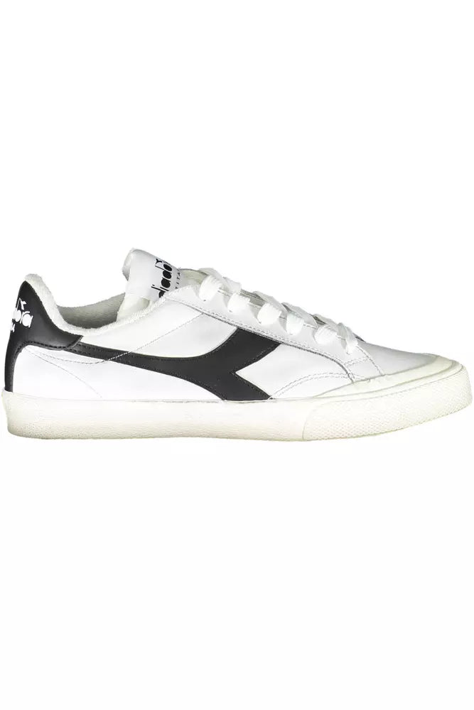 women's booties for knee supportDiadora Sporty Lace-Up Sneakers with Contrast Accents