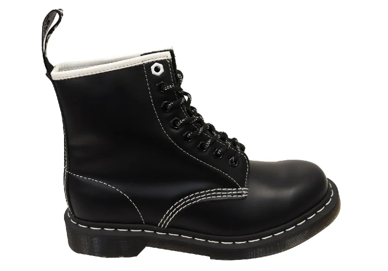 women's ankle boots for special occasionsDr Martens 1460 Disrupt Smooth Leather Lace Up Unisex Boots