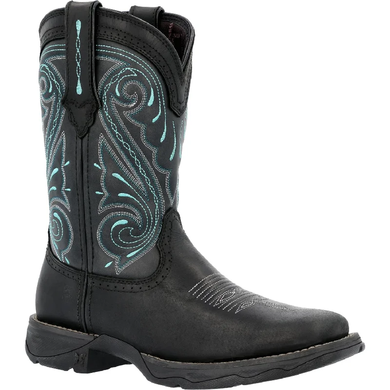 women's cowboy boots in blackDurango Womens Lady Rebel Western Midnight Sky Leather Cowboy Boots