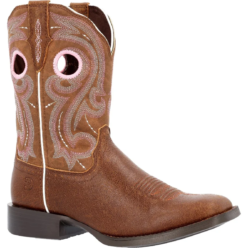 women's cowboy boots with rhinestonesDurango Womens Westward Western Rosewood Leather Cowboy Boots