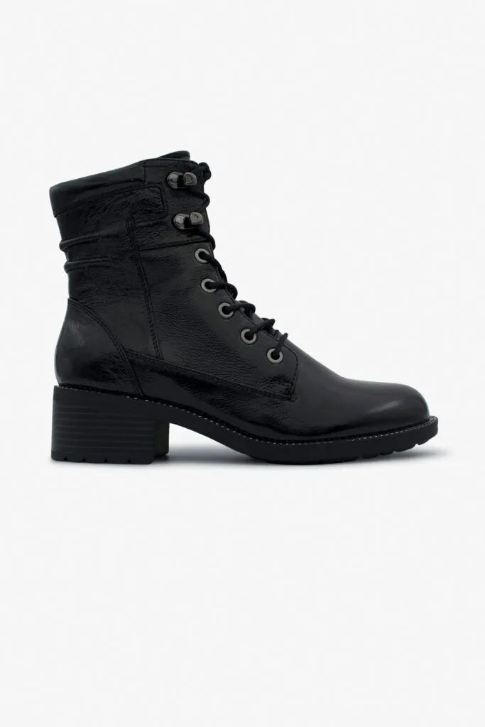 Women's buckle - detail biker boots for a tough lookEMILY-40 Black