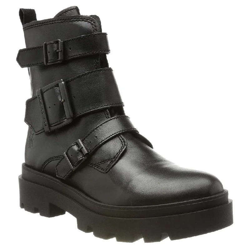 women's ankle boots with bucklesJeda817Fly Leather Women's Buckle Ankle Boots