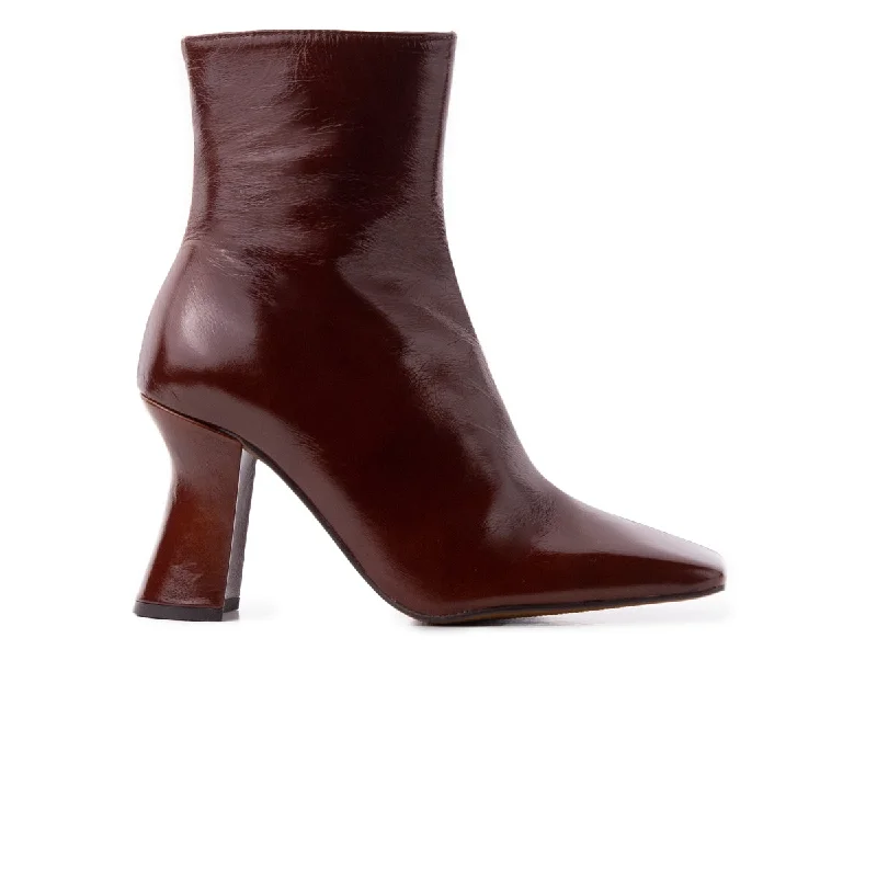 women's ankle boots with glitterHartwell Chestnut Leather