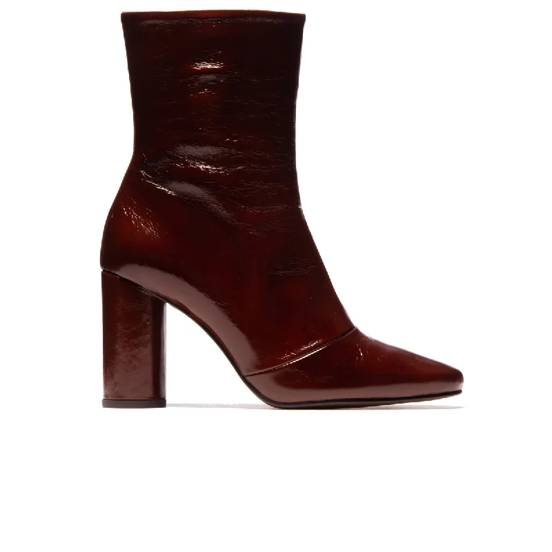 women's heeled ankle bootsHobart Chestnut Leather