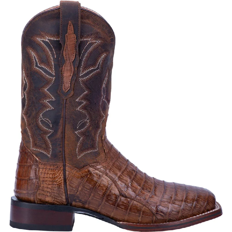 women's cowboy boots with bucklesKingsly Caiman Square Toe Cowboy Boots