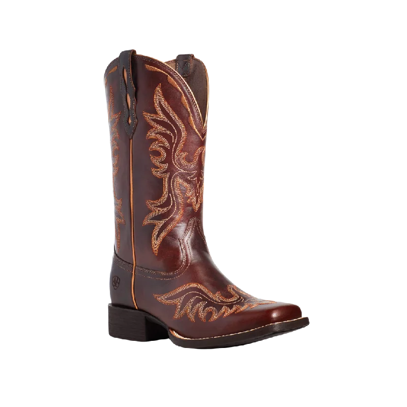 women's cowboy boots for winterAriat Women's Round Up Flutter Western Boot