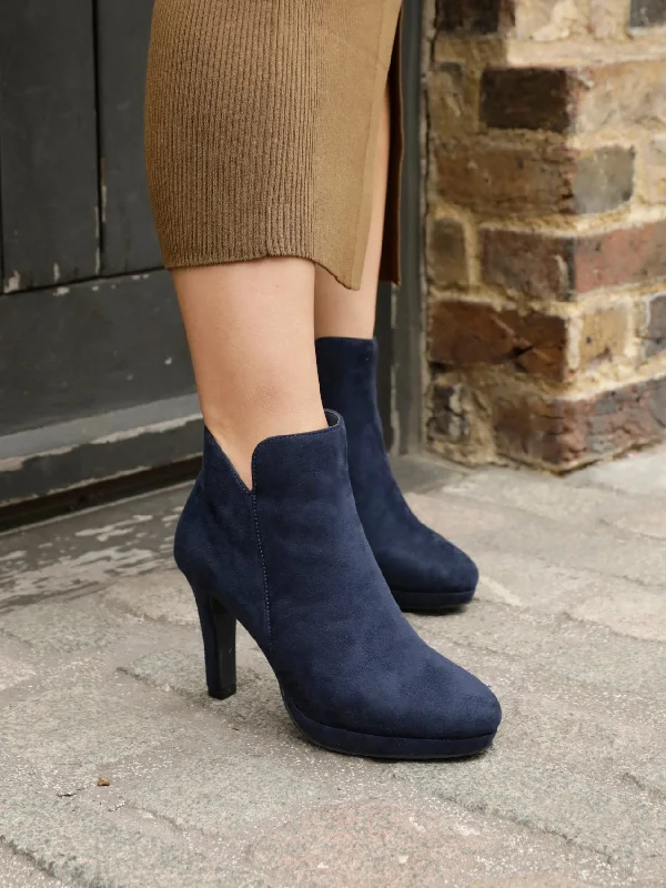 women's ankle boots with round toeLAYARA