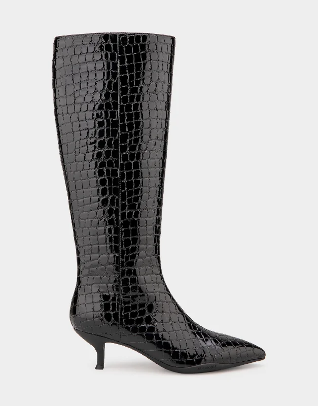 women's heeled boots with bucklesLoano