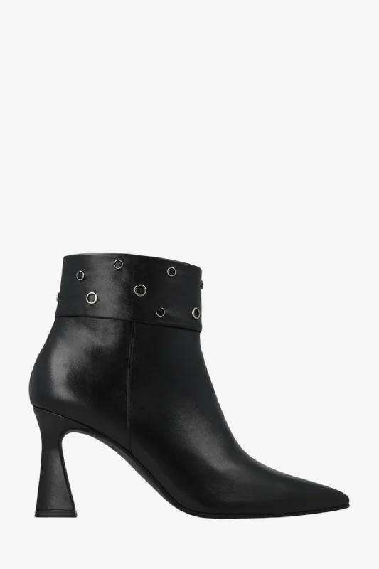 women's ankle boots for rainy weatherLODI ROSIRE BLACK LEATHER BOOT