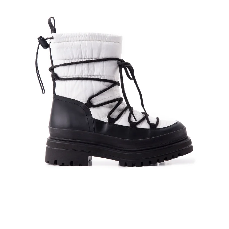 women's ankle boots with elastic sidesLuisville White Nylon