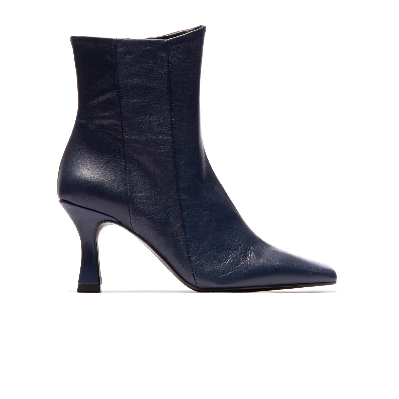 women's waterproof ankle bootsMagesty Navy Leather