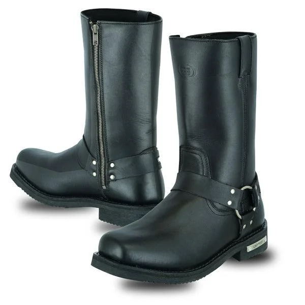 Women's lace - up biker boots with a pointed toeMen's Waterproof Harness Boots