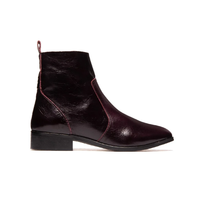 women's ankle boots with adjustable strapsMercer Burgundy