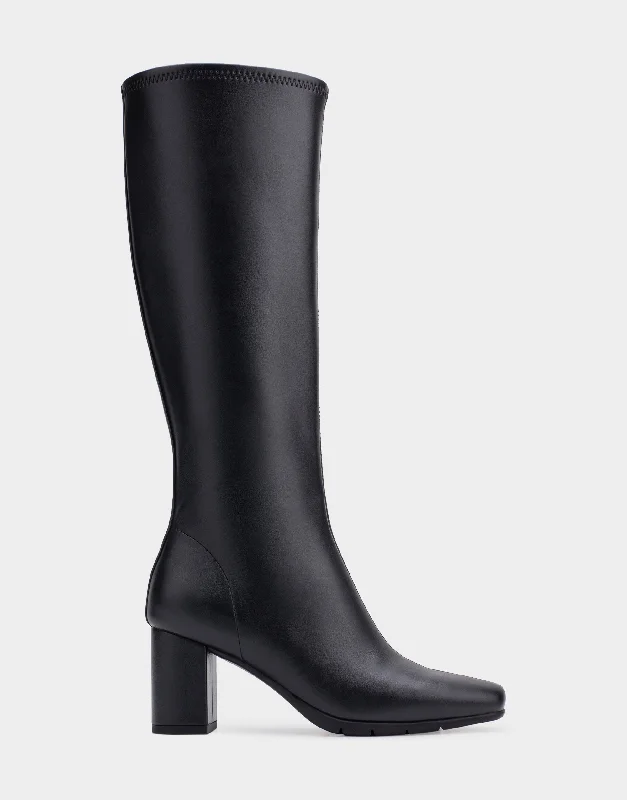 women's heeled boots with slouchMicah