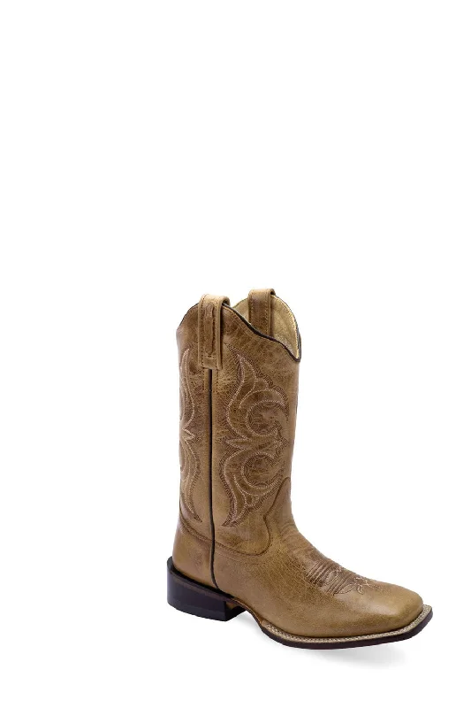 women's cowboy boots with studsOld West Womens Western Cactus Tan Leather Cowboy Boots 5.5 M