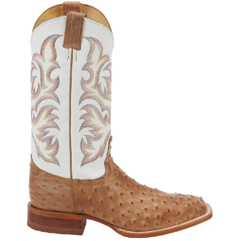 women's cowboy boots for narrow feetPascoe Ostrich Square Toe Cowboy Boots