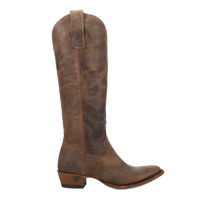 women's cowboy boots with high heelPlain Jane Round Toe Cowboy Boots