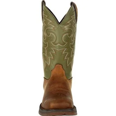 women's western boots with exotic leatherRebelâ by DurangoÂ Coffee  Cactus PullOn Western Boot