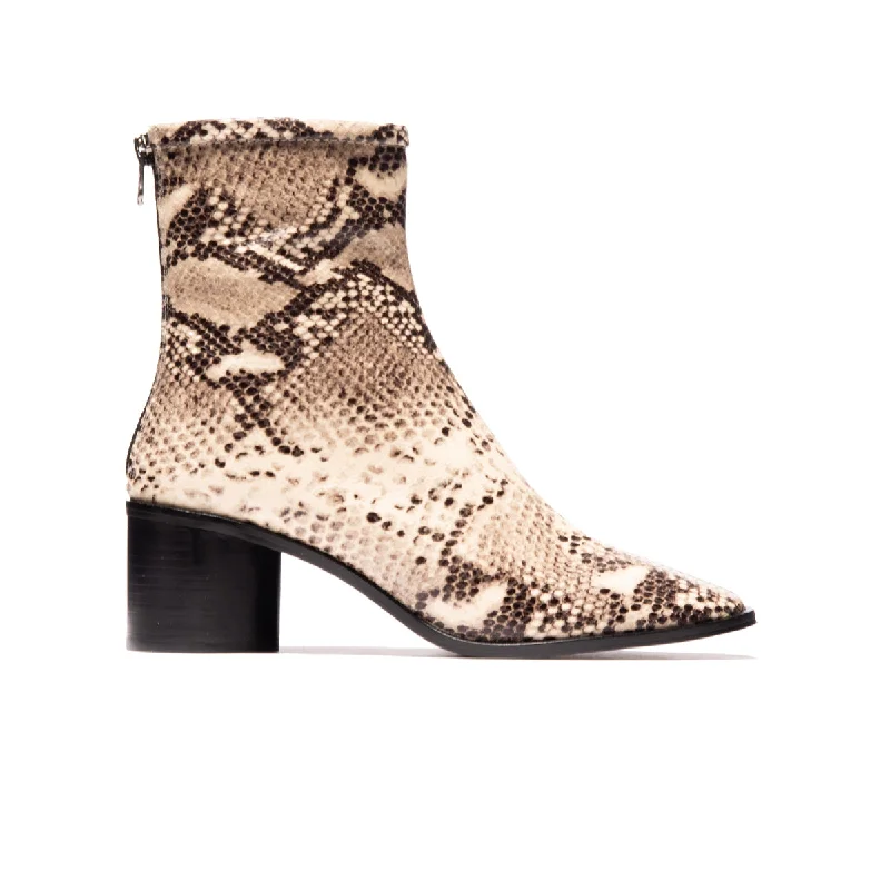 women's ankle boots with kitten heelsRossio Natural Snake