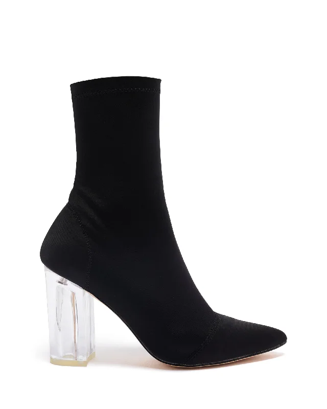 women's ankle boots with strapsSaber Boot Black Lycra