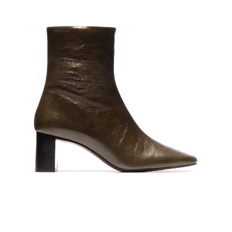 women's ankle boots with unique patternsSintra Khaki Leather