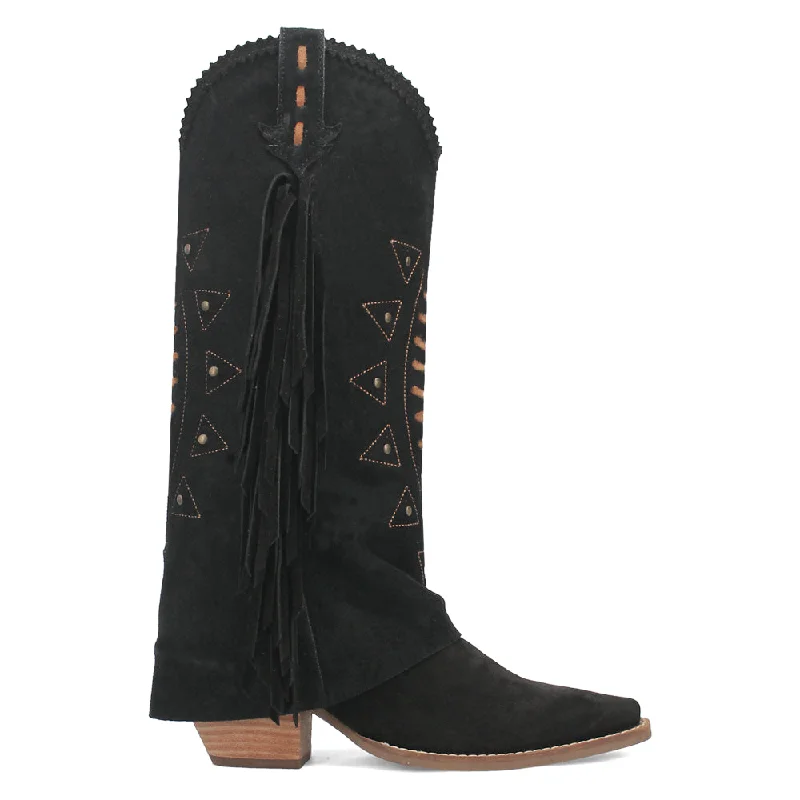 women's cowboy boots with exotic skinsSpirit Trail Studded Embroidered Snip Toe Cowboy Boots