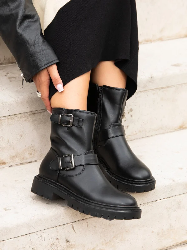 women's ankle boots with block heelsTRINITY