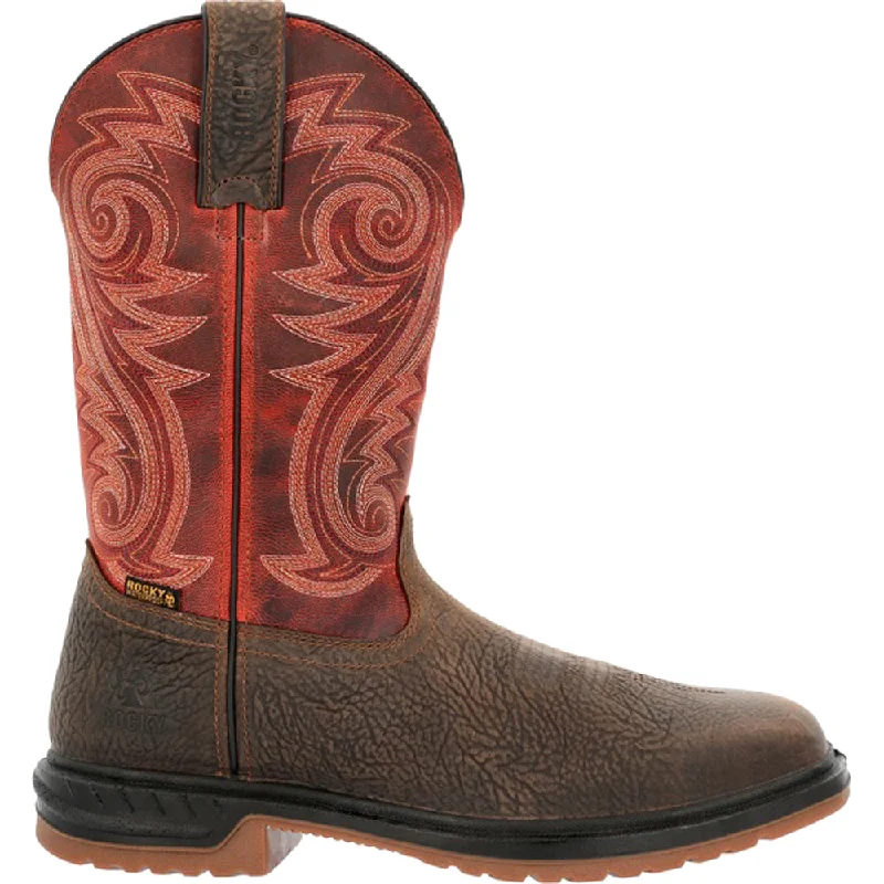 women's cowboy boots for concertsWorksmart Embroidered Square Composite Toe Work Boots