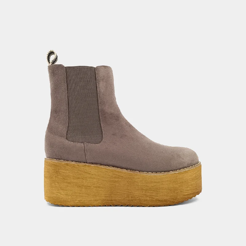 women's booties with elastic sidesYOSHI