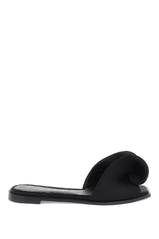 men's mules with logoAlexander Mcqueen Women's Slides With Silk Detail