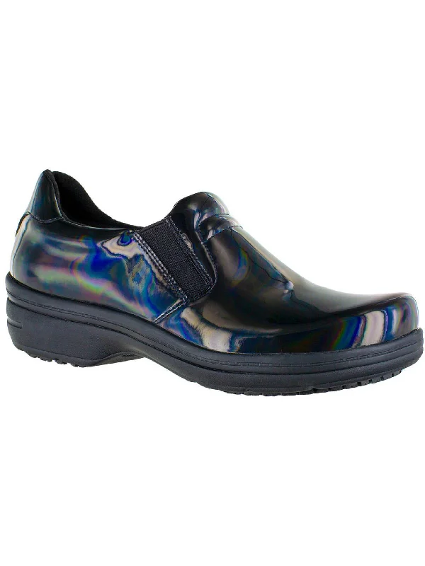 men's stylish mulesBind Womens Patent Leather Slip On Clogs