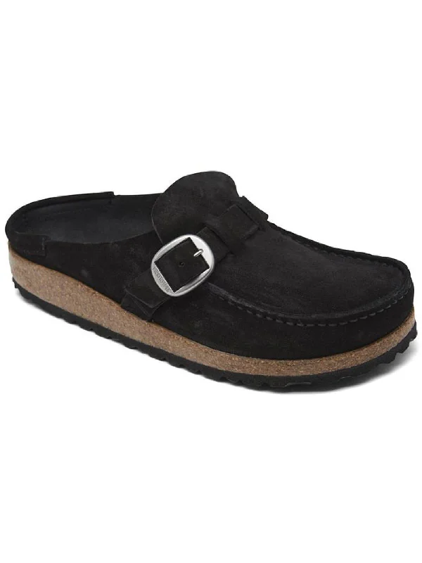 men's mules with metallic finishBuckley Womens Suede Slip On Mules