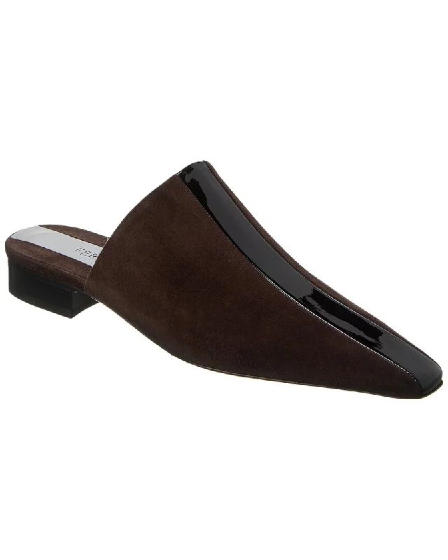 men's mules with logoFerragamo Selestina Suede & Leather Mule