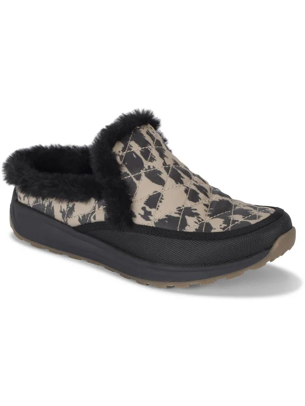 waterproof men mulesGemma Womens Faux Fur Leather Clogs