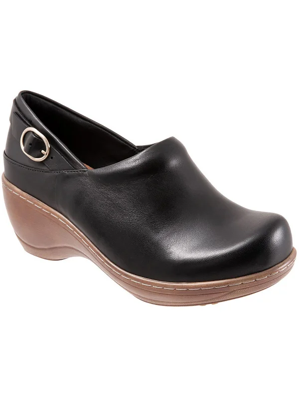 designer men mulesMinna Womens Leather Slip On Clogs