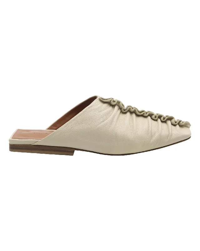 men's mules with elasticRejina Pyo George Mule in Ivory Leather