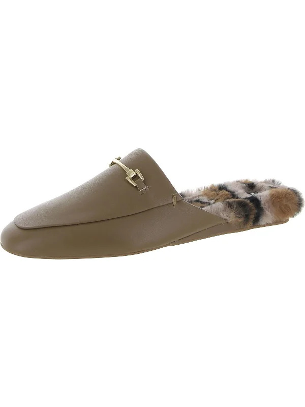 men's loafers vs. mulesSavanna Womens Leather Faux Fur Lined Mules