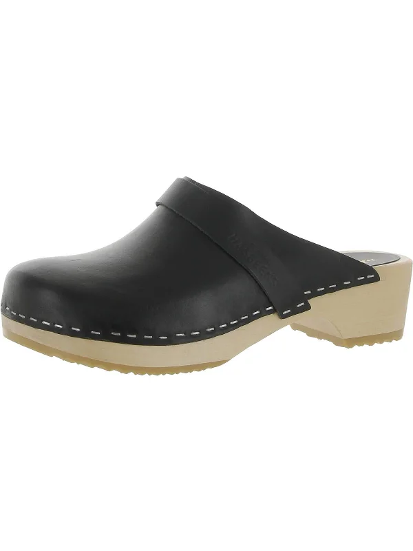 men's mules for springSwedish Husband Womens Leather Slip-On Clogs