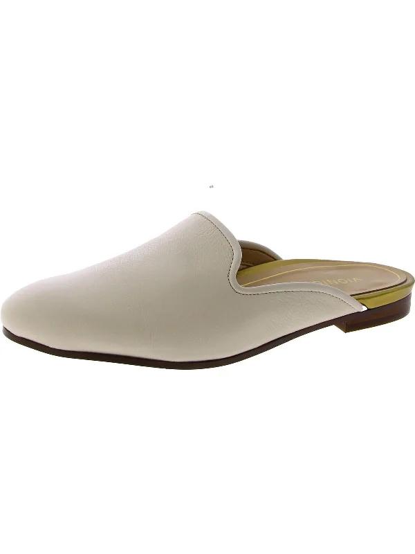 men's mules for workWilla Mule Womens Leather Slip-On Mules