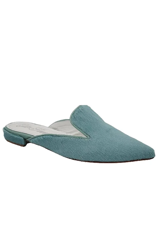 men's mules with logoWomen's Gretchen Mule In Aquamarine