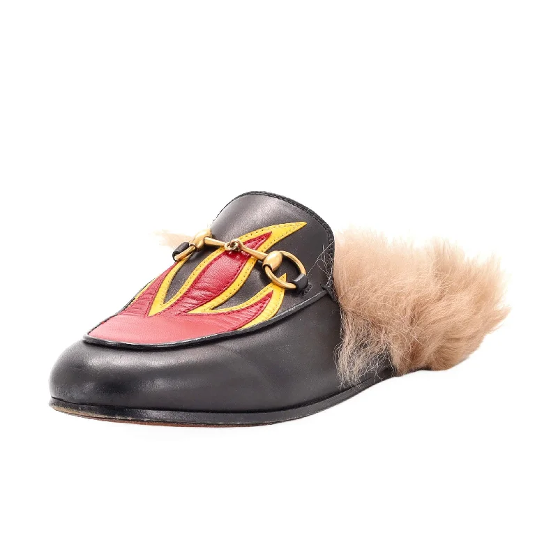 men's mules in blackWomen's Princetown Mules Leather with Fur